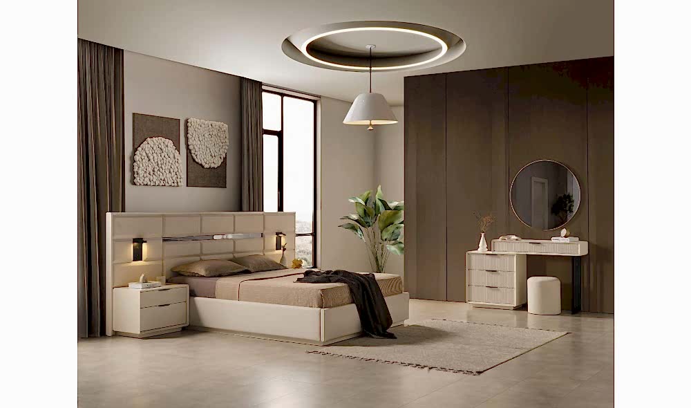 Lotus Köşe · Yatak Odası Takımı Yüzeysel MDF