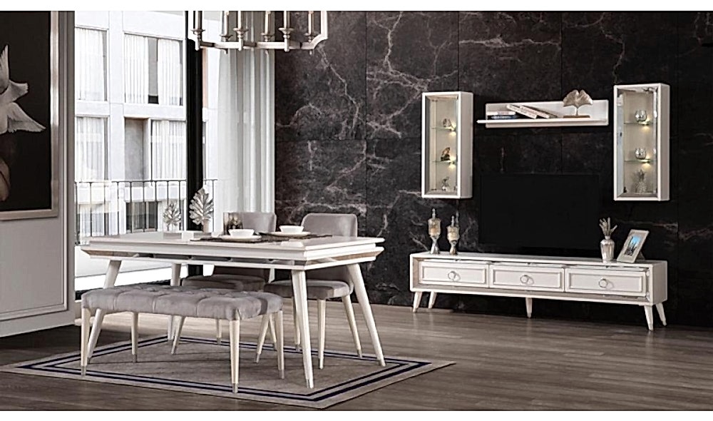 Elegant Beyaz · Yemek Odası Takımı